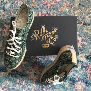 KEDS | Rifle Paper Co. platform palm leaf sneaker